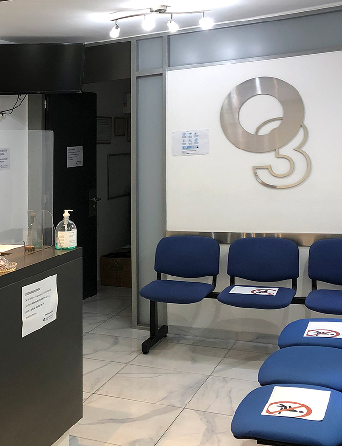 Recepción de la clínica 7